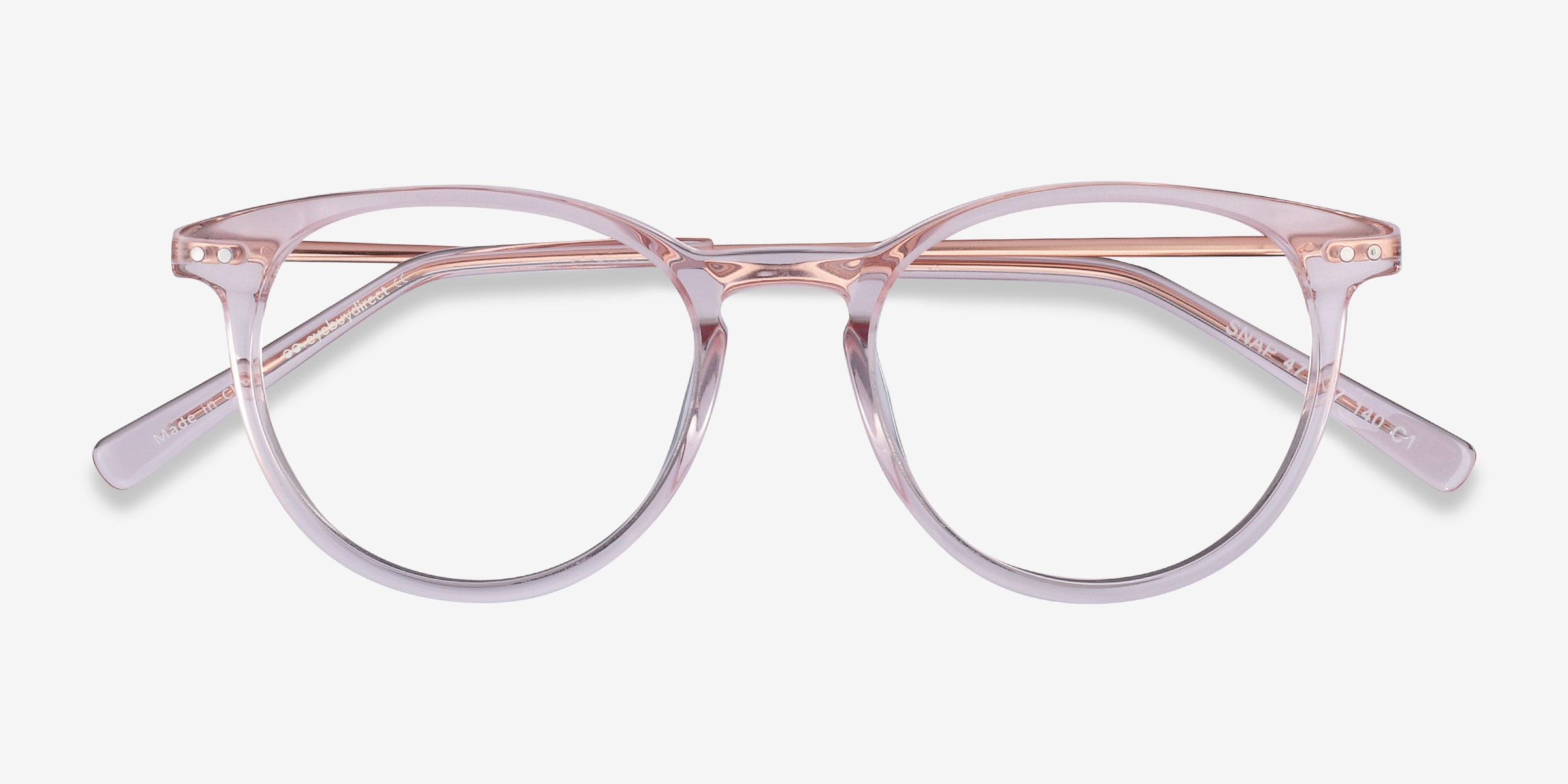 Snap Round Pink Full Rim Eyeglasses Eyebuydirect