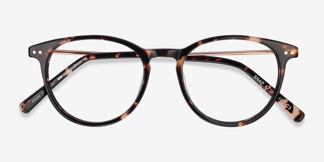 Snap Tortoise Acetate-metalEyeglass Frames from EyeBuyDirect, Closed View