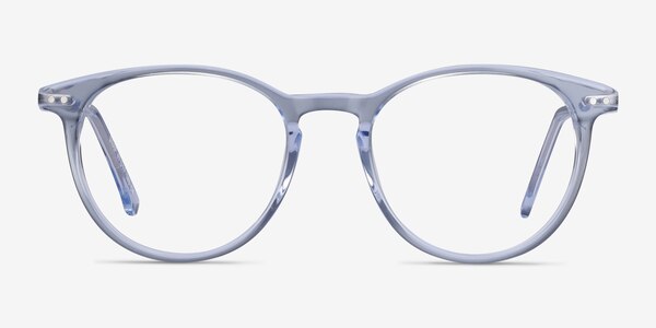 Snap Clear Blue Acetate-metal Eyeglass Frames
