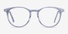 Snap Clear Blue Acetate-metalEyeglass Frames from EyeBuyDirect, Front View