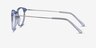 Snap Clear Blue Acetate-metalEyeglass Frames from EyeBuyDirect, Side View
