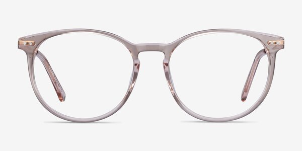 Clever Pink Acetate-metal Eyeglass Frames