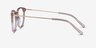 Clever Pink Acetate-metalEyeglass Frames from EyeBuyDirect, Side View