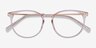 Clever Pink Acetate-metalEyeglass Frames from EyeBuyDirect, Closed View