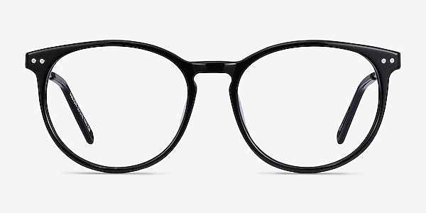 Clever Black Acetate-metal Eyeglass Frames