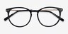Clever Black Acetate-metalEyeglass Frames from EyeBuyDirect, Closed View