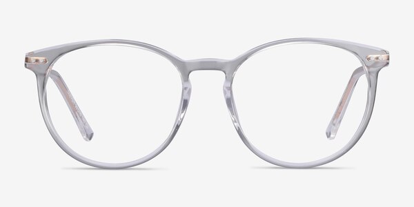Clever Clear Acetate-metal Eyeglass Frames