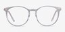 Clever Clear Acetate-metalEyeglass Frames from EyeBuyDirect, Front View