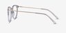 Clever Clear Acetate-metalEyeglass Frames from EyeBuyDirect, Side View