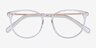 Clever Clear Acetate-metalEyeglass Frames from EyeBuyDirect, Closed View