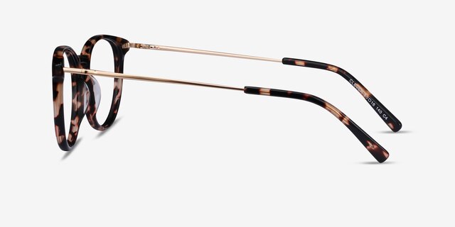 Clever Tortoise Acetate-metalEyeglass Frames from EyeBuyDirect, Side View