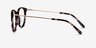 Clever Tortoise Acetate-metalEyeglass Frames from EyeBuyDirect, Side View