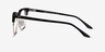 Freestyle Black Acetate-metalEyeglass Frames from EyeBuyDirect, Side View