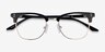 Freestyle Black Acetate-metalEyeglass Frames from EyeBuyDirect, Closed View