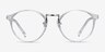 Small Chillax Clear Plastic-metalEyeglass Frames from EyeBuyDirect, Front View