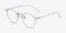 Small Chillax Clear Plastic-metalEyeglass Frames from EyeBuyDirect, Angle View