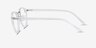 Small Chillax Clear Plastic-metalEyeglass Frames from EyeBuyDirect, Side View