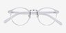 Small Chillax Clear Plastic-metalEyeglass Frames from EyeBuyDirect, Closed View
