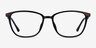Traverse Gunmetal Black Acetate-metalEyeglass Frames from EyeBuyDirect, Front View