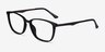 Traverse Gunmetal Black Acetate-metalEyeglass Frames from EyeBuyDirect, Angle View