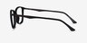 Traverse Gunmetal Black Acetate-metalEyeglass Frames from EyeBuyDirect, Side View