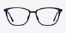 Traverse Navy Acetate-metalEyeglass Frames from EyeBuyDirect, Front View