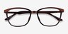 Traverse Café Acetate-metalMontures de lunettes de vue d'EyeBuyDirect, Vue Rapprochée