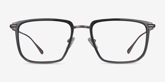 Glimpse Gray AcetateEyeglass Frames from EyeBuyDirect, Front View