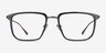 Glimpse Gray AcetateEyeglass Frames from EyeBuyDirect, Front View