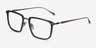 Glimpse Gray AcetateEyeglass Frames from EyeBuyDirect, Angle View