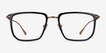 Glimpse Black Gold Acetate, MetalEyeglass Frames from EyeBuyDirect, Front View