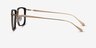 Glimpse Black Gold Acetate-metalMontures de lunettes de vue d'EyeBuyDirect, Vue de Côté