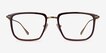 Glimpse Brown Gold Acetate, MetalEyeglass Frames from EyeBuyDirect, Front View