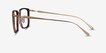 Glimpse Brown Gold Acetate, MetalEyeglass Frames from EyeBuyDirect, Side View