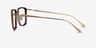 Glimpse Brown Gold Acetate-metalEyeglass Frames from EyeBuyDirect, Side View