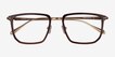 Glimpse Brown Gold Acetate, MetalEyeglass Frames from EyeBuyDirect, Closed View