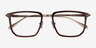 Glimpse Brown Gold Acetate-metalEyeglass Frames from EyeBuyDirect, Closed View