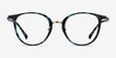Aloft Green Floral Acetate, MetalEyeglass Frames from EyeBuyDirect, Front View