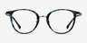 Aloft Green Floral Acetate-metalEyeglass Frames from EyeBuyDirect, Front View