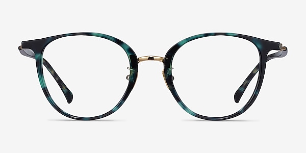 Aloft Green Floral Acetate-metal Montures de lunettes de vue