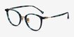 Aloft Green Floral Acetate, MetalEyeglass Frames from EyeBuyDirect, Angle View
