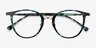 Aloft Green Floral Acetate-metalEyeglass Frames from EyeBuyDirect, Closed View