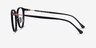 Aloft Black AcetateEyeglass Frames from EyeBuyDirect, Side View