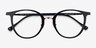 Aloft Black AcetateEyeglass Frames from EyeBuyDirect, Closed View
