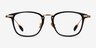 Terra Black Acetate-metalEyeglass Frames from EyeBuyDirect, Front View