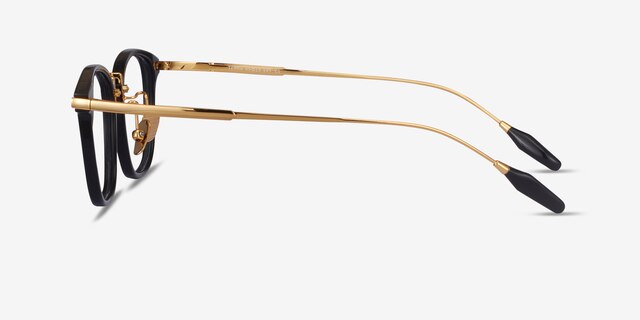 Terra Black Acetate-metalEyeglass Frames from EyeBuyDirect, Side View