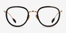 Thrive Black AcetateEyeglass Frames from EyeBuyDirect, Front View