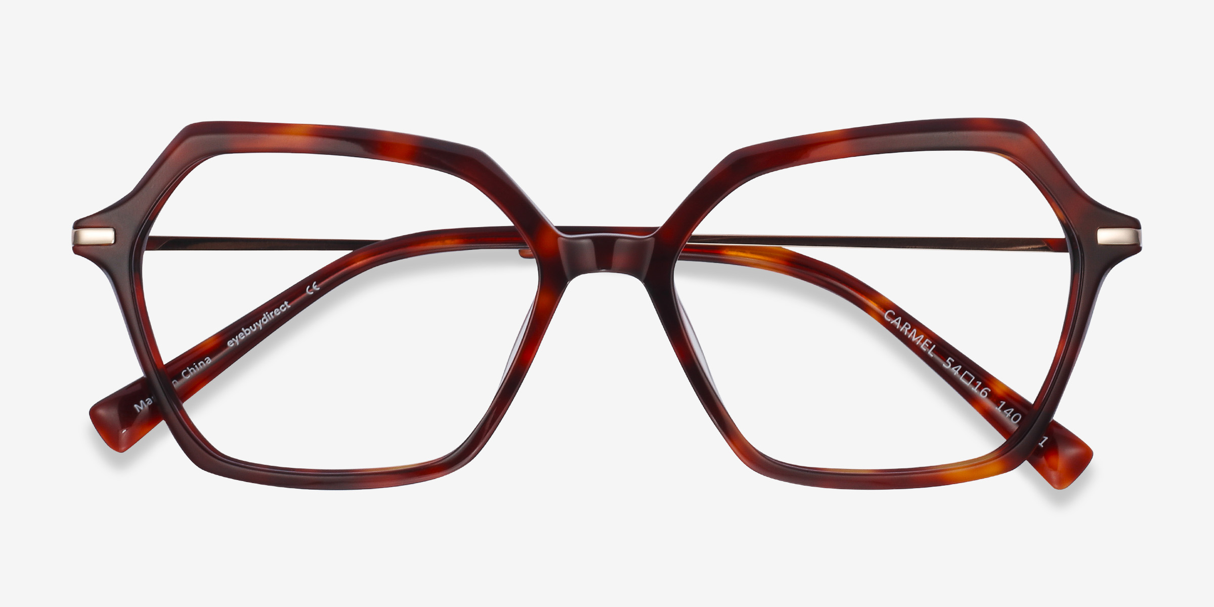 Carmel Geometric Tortoise Glasses for Women | Eyebuydirect