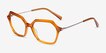 Carmel Mustard Acetate, MetalEyeglass Frames from EyeBuyDirect, Angle View