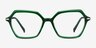 Carmel Green Acetate-metalEyeglass Frames from EyeBuyDirect, Front View